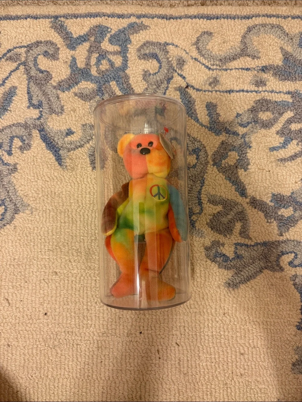 ORIGINAL BEANIE BABY PEACE BEAR 1996